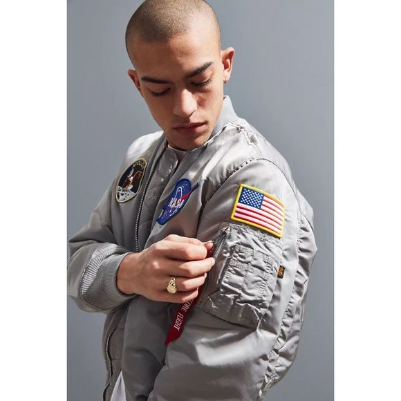NWT Alpha Industries Apollo MA-1 Bomber Jacket Size L - Picture 2 of 10
